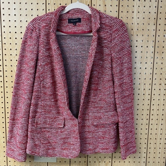 - Talbots Red Tweed Blazer - Picture 1 of 4